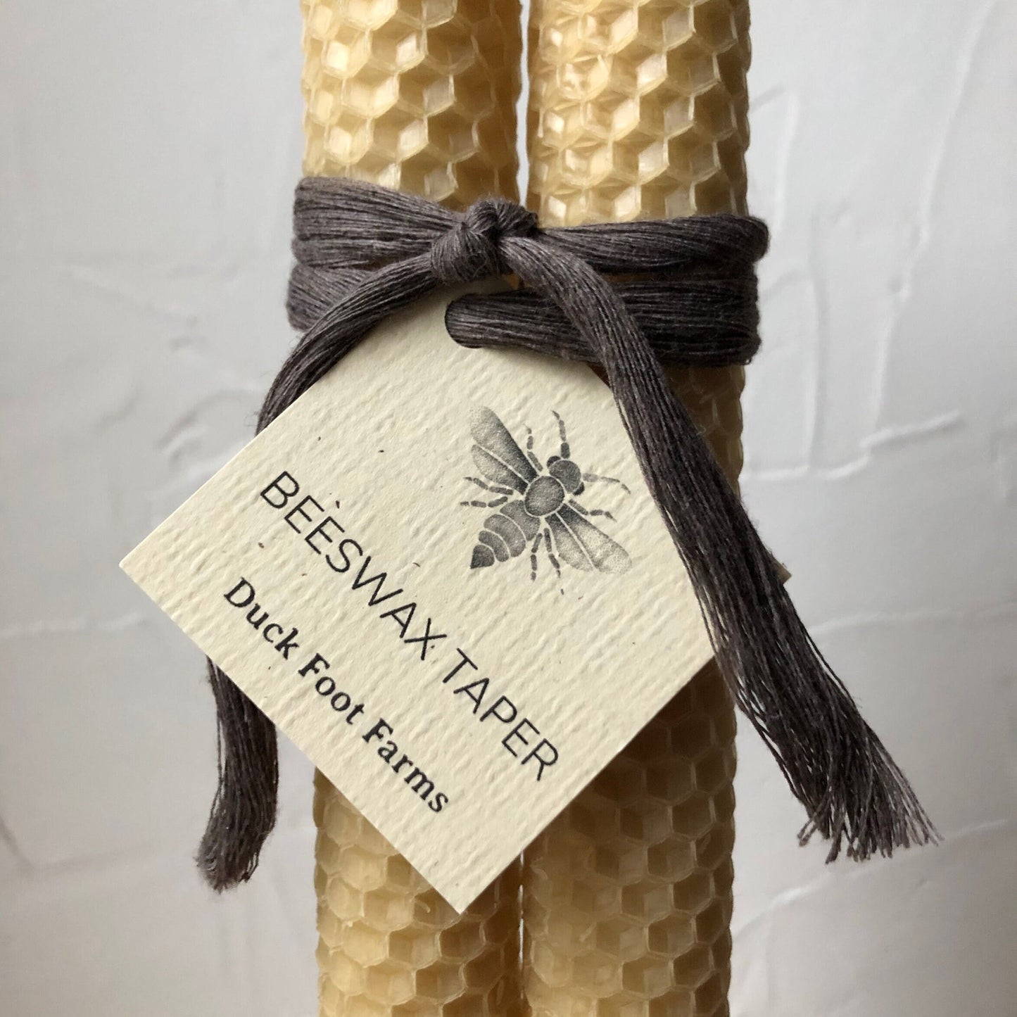 Natural Honeycomb Beeswax Taper Candles