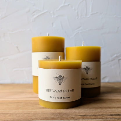 Beeswax Pillar Candle